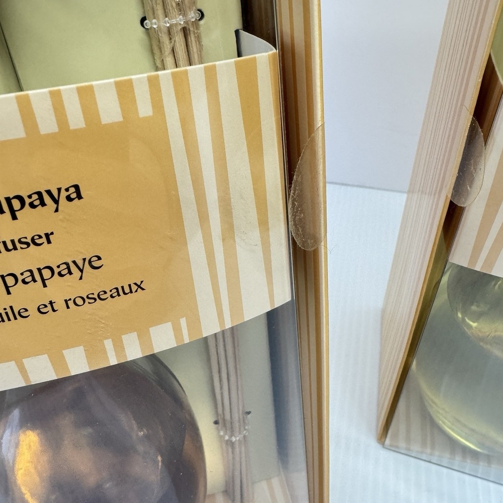 2 PIER 1 IMPORTS MANGO PAPAYA REED DIFFUSER 8 fl oz BRAND NEW/SEALED - Picture 5 of 5